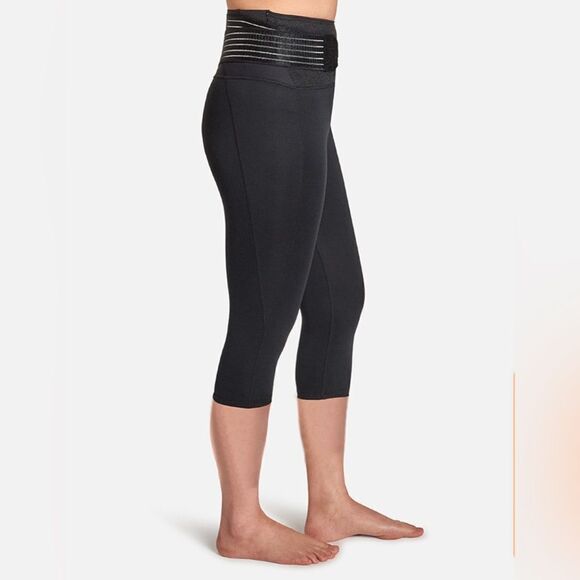 NWT Tommie Copper Plus Size Black Adjustable Back Support Capri Leggings -  3XL - Picture 5 of 8